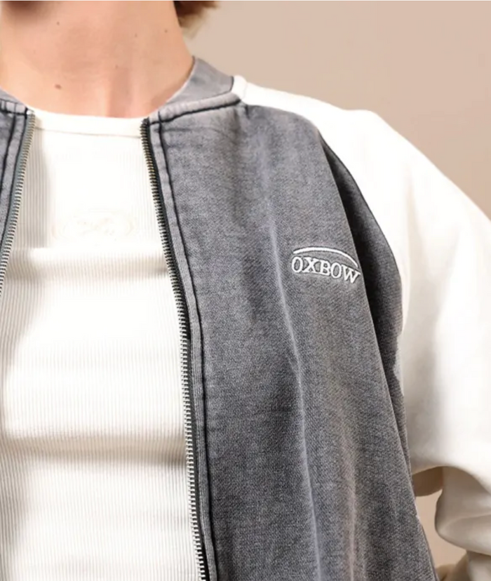 OXBOW WARPEDFLO RAGLAN ZIP SWEATSHIRT