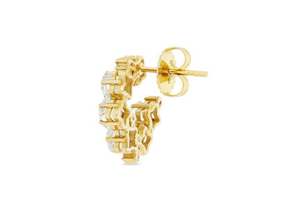 Ariel Sideways Spiral Hoops