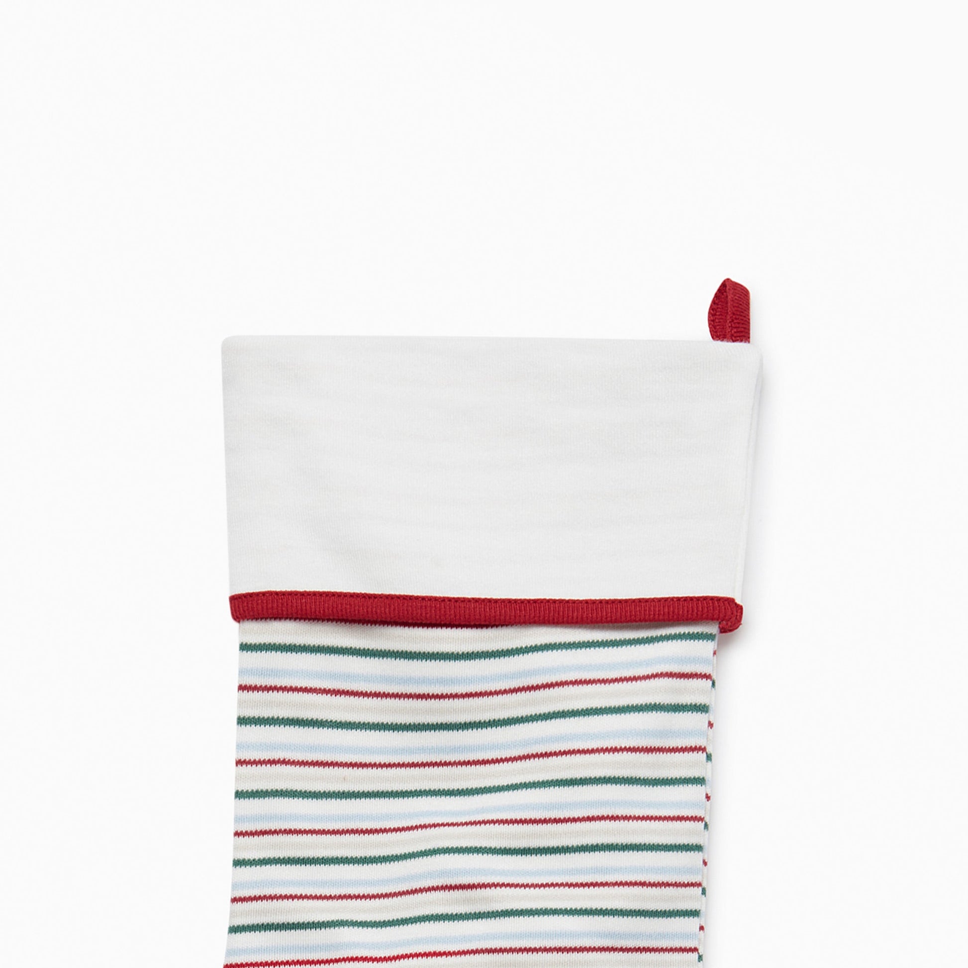Festive Stripe Zip-Up Sleepsuit & Stocking Set