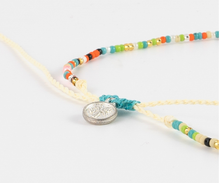 PINEAPPLE ALILA DAINTY BEADED CHOKER NECKLACE - NICNP-001