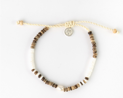 PINEAPPLE BLUE WAVES BEADED BRACELET SET - STYL-936