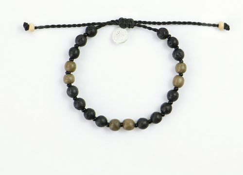 PINEAPPLE COCONUT WOOD BEADED BEACH BRACELET-NEP-303