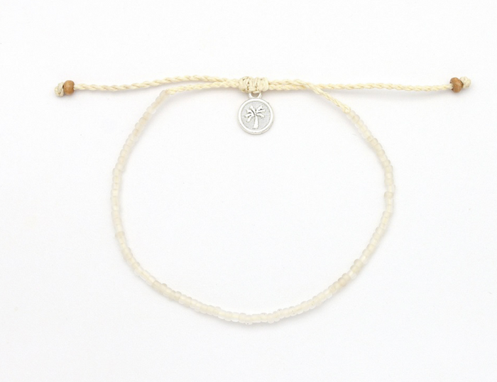 PINEAPPLE Frosted glass beaded bracelet - CLEAR -GLPB -001
