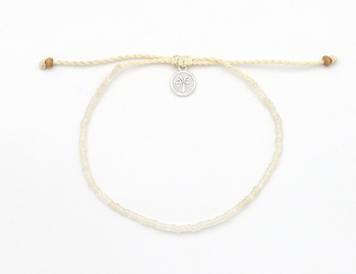 PINEAPPLE Frosted glass beaded bracelet - CLEAR -GLPB -001