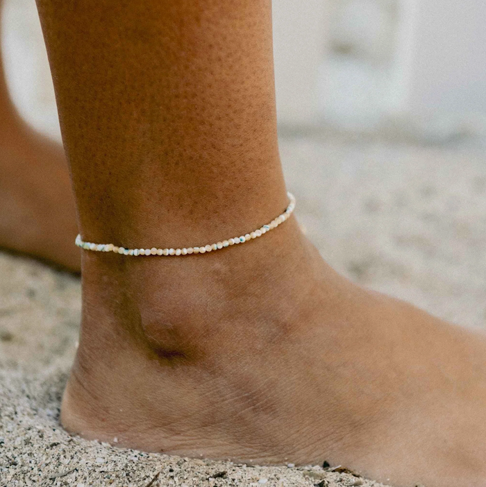PINEAPPLE KUALOA BEADED ANKLET- PPA-002