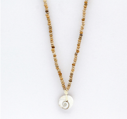 PINEAPPLE LIVADI COWRIE SHELL CHOKER NECKLACE- NCKP-132