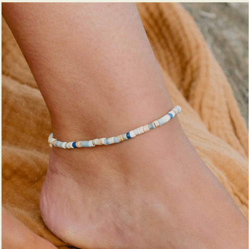 PINEAPPLE MAUNA KEA BEADED ANKLET- KALA-020