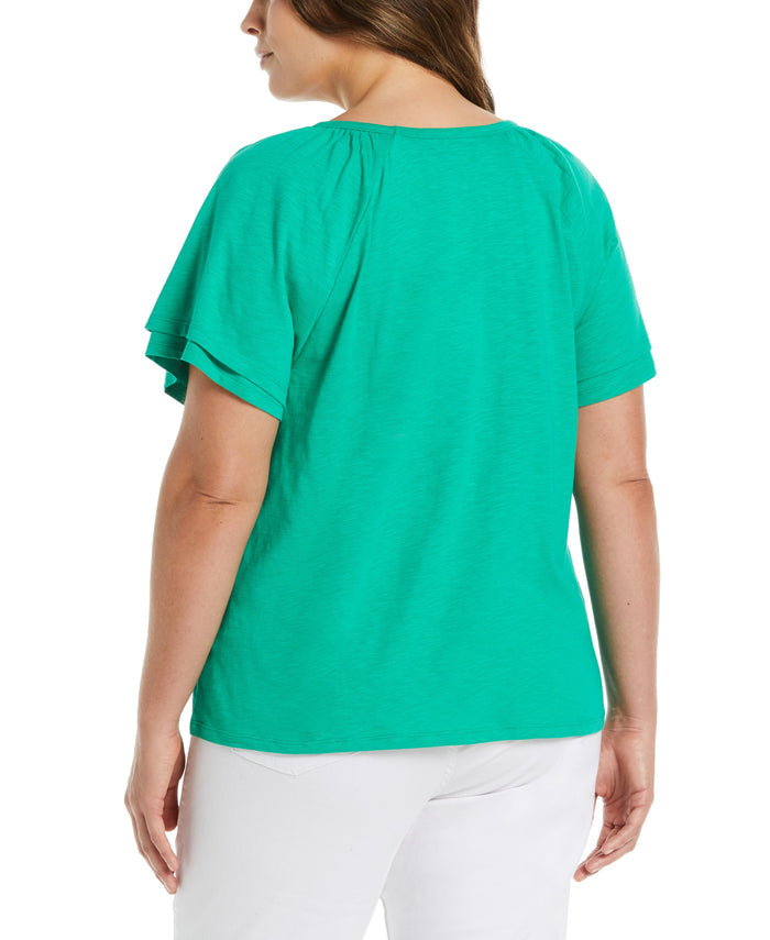Flutter Raglan Sleeve Tee (Simply Green)