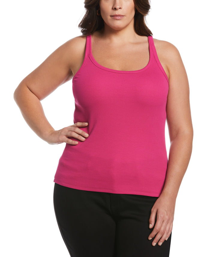 Ribbed Tank Top (Cosmo Pink)