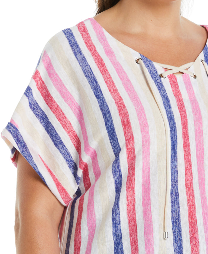 Stripe V-neck Top (Innuendo)