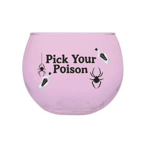 Pick Your Poison Roly Poly Beverage Glass