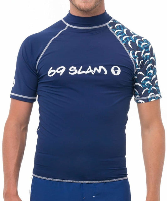 69Slam Mens Short Sleeve Rash Vest