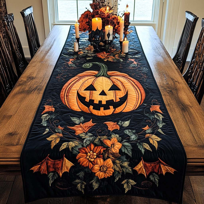 Quilted table runner - Halloween Joy