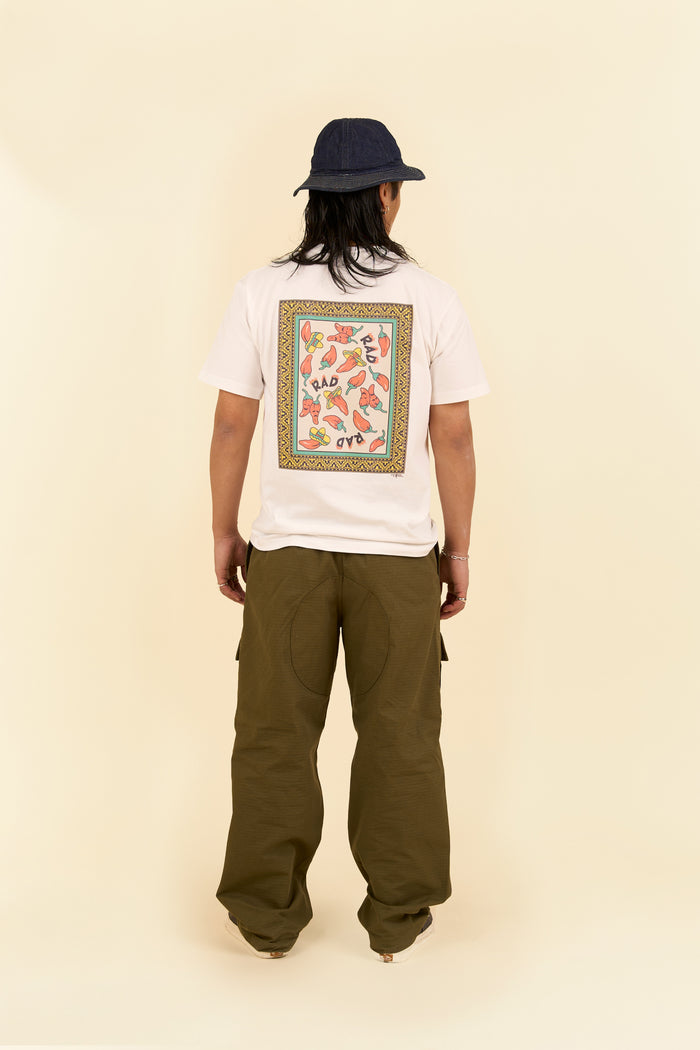 Radiall "Too Hot"  Crew Neck T-Shirt - White
