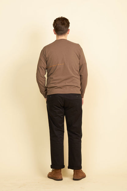 Rats Ash Long Sleeve T-shirt - Ash Brown