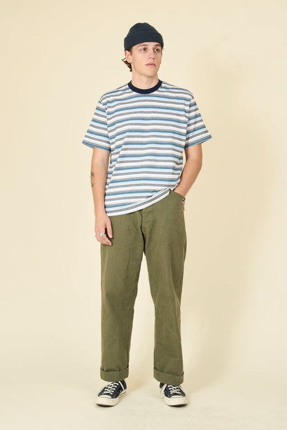 Rats Border Tee - Blue / White / Black - Rats - URAHARA