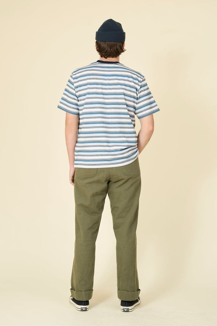 Rats Border Tee - Blue / White / Black - Rats - URAHARA
