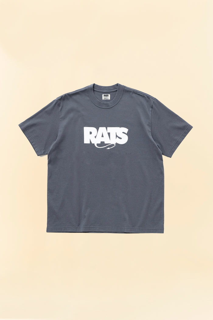Rats Box Logo T-Shirt - Charcoal