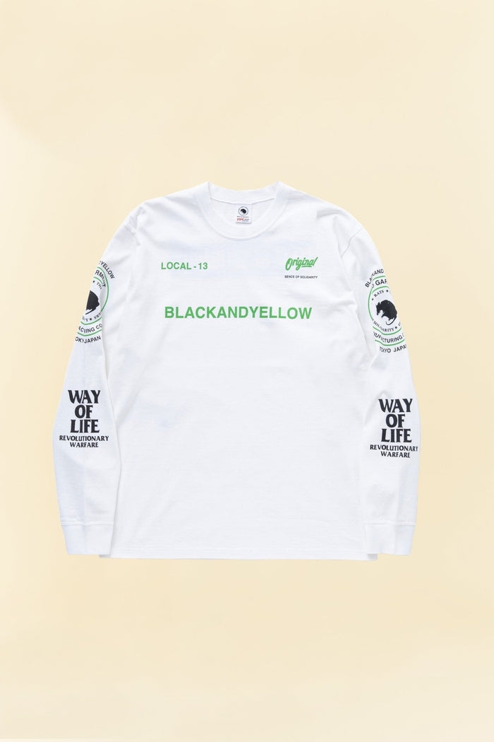 Rats Two Wheel Long Sleeve - White / Green -Rats - URAHARA