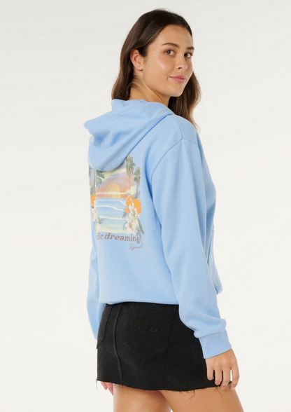 Rip Curl poolside zip thru relaxed hoodie