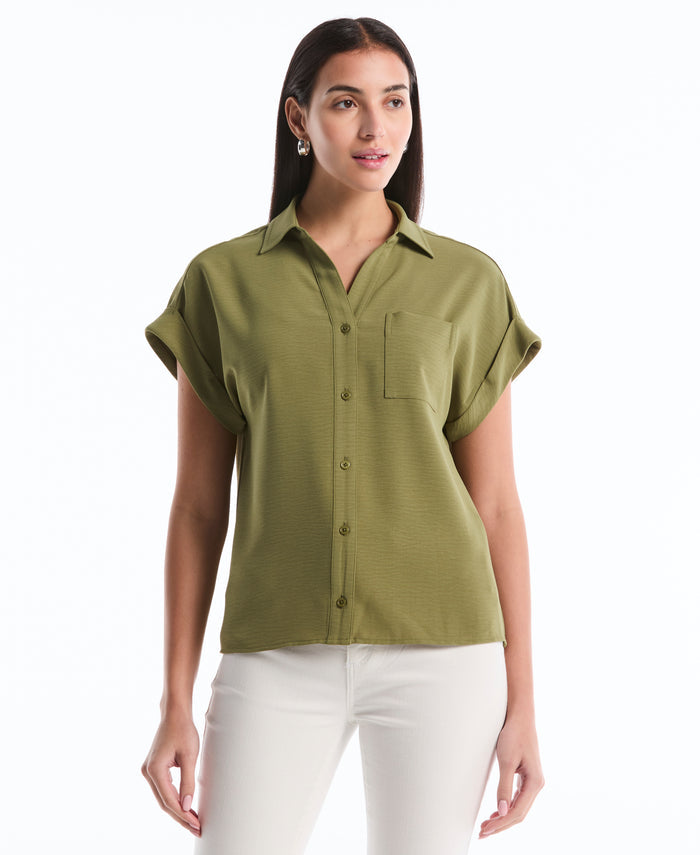 Roll Sleeve Shirt (Loden Green)