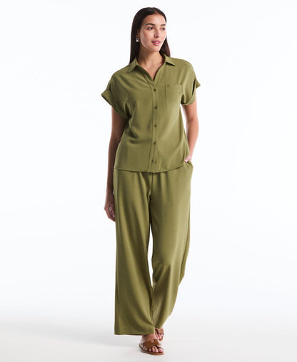 Roll Sleeve Shirt (Loden Green)
