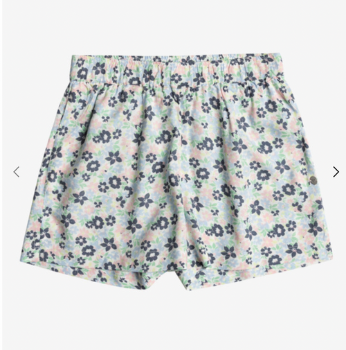 Roxy Blue Ocean Floor - Elasticated Waist Shorts For Girls 4-16