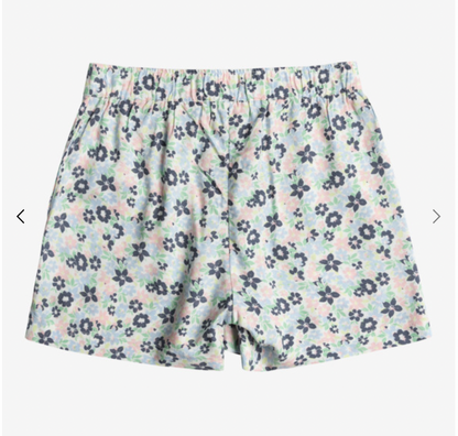 Roxy Blue Ocean Floor - Elasticated Waist Shorts For Girls 4-16