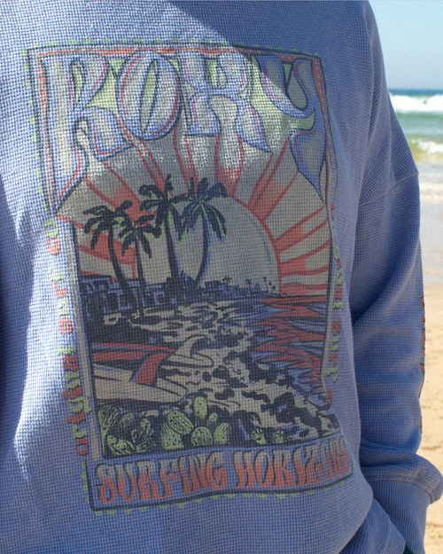 Roxy East Side Mid weight Long Sleeve Top in Grape Mist