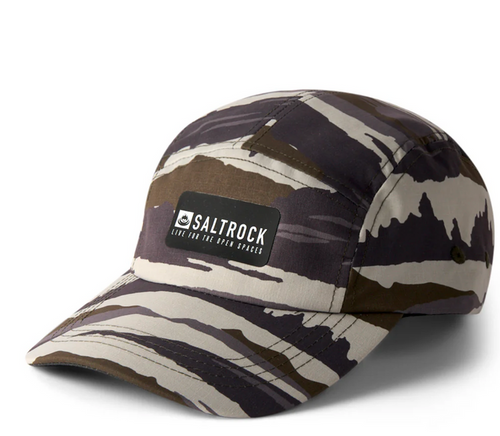 SALTROCK Camo Stripe - 5 Panel Tech Cap - Green