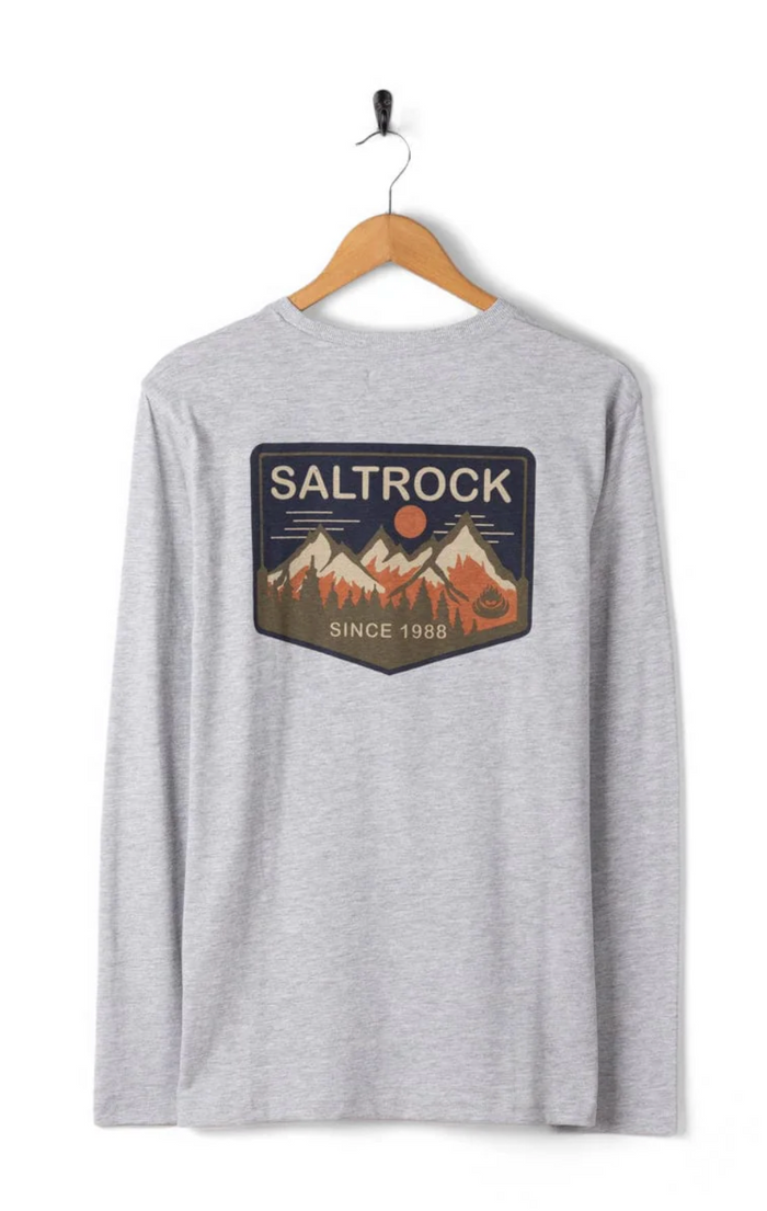 Saltrock  Uplands - Mens Long Sleeve T-Shirt - Grey
