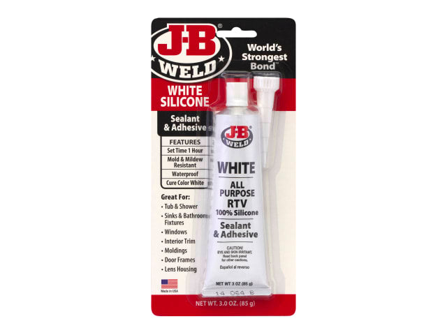 Silicone Sealant & Adhesive White 85g