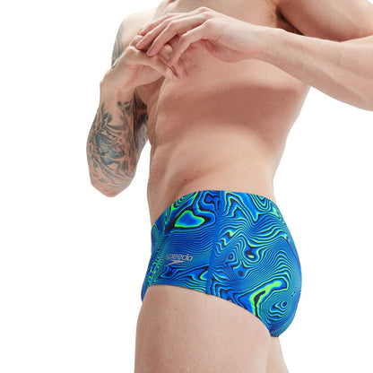 SPEEDO 17CM CLUB TRAINING ALLOVER DIGITAL BRIEF