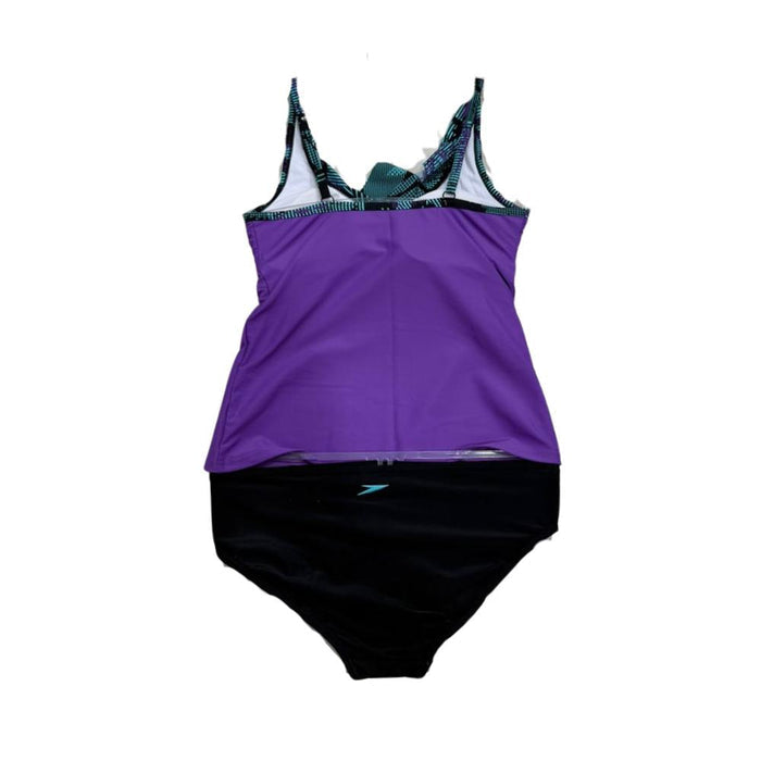 SPEEDO ALLULA FRILL TANKINI 2-PC SET