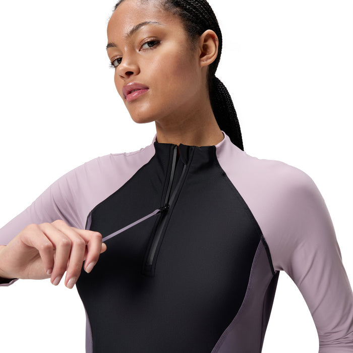 SPEEDO ASIA FIT WOMENS BIOFUSE LONG SLEEVE RASHGUARD *TOP*
