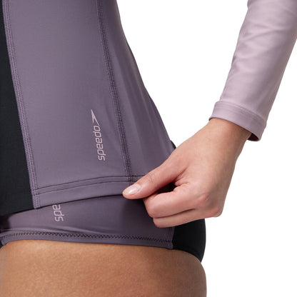 SPEEDO ASIA FIT WOMENS BIOFUSE LONG SLEEVE RASHGUARD *TOP*