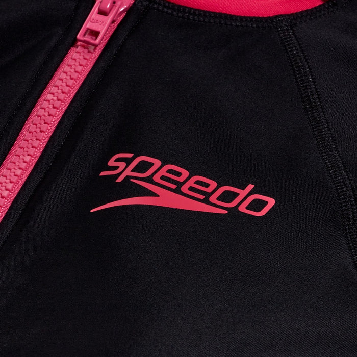 SPEEDO ASIA FIT WOMENS FRONT ZIP SHORT SLEEVE KNEESUIT
