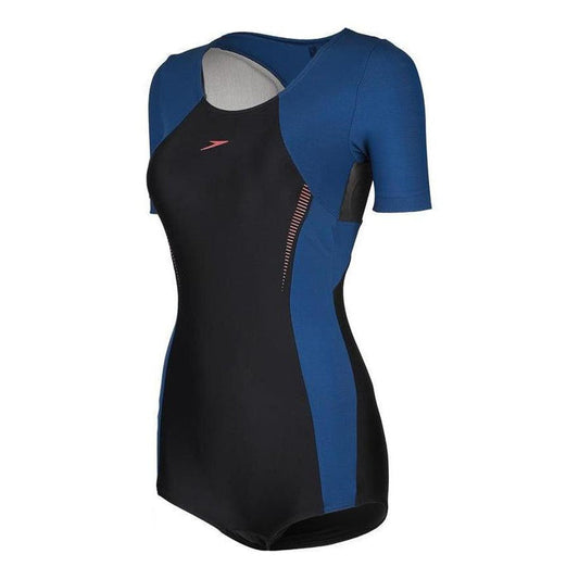 SPEEDO ASIA FIT WOMENS HERO SHORT SLEEVE C-NECK SWIMSUIT