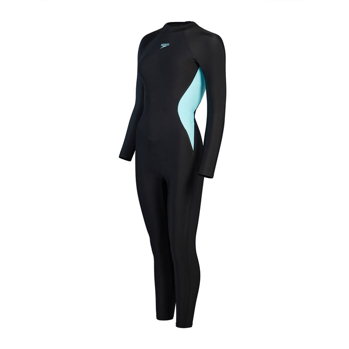 SPEEDO ASIA FIT WOMENS LONG SLEEVE PANEL LEGSKIN