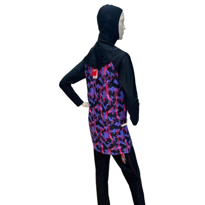 SPEEDO ASIA FIT WOMENS MODEST FIT LS TOP & PANT 2 PIECES SET (*swimhood not included)