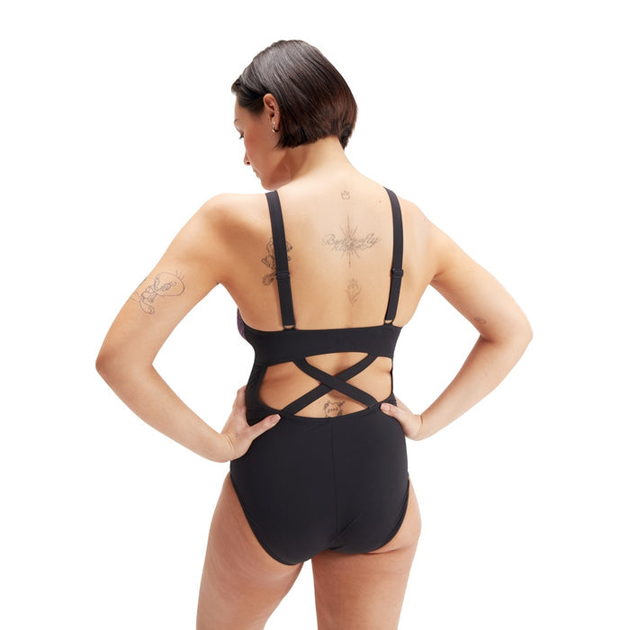 SPEEDO ASIA FIT WOMENS SHAPING ENLACE PRINTED 1 PIECE