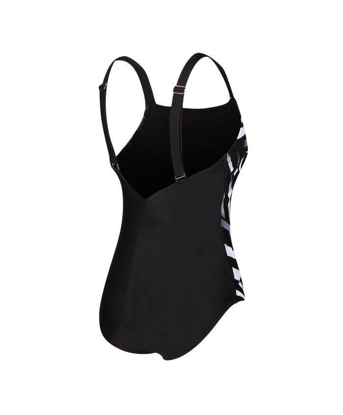 SPEEDO ASIA FIT WOMENS SHAPING PRINTED SQUARE NECK 1 PIECE