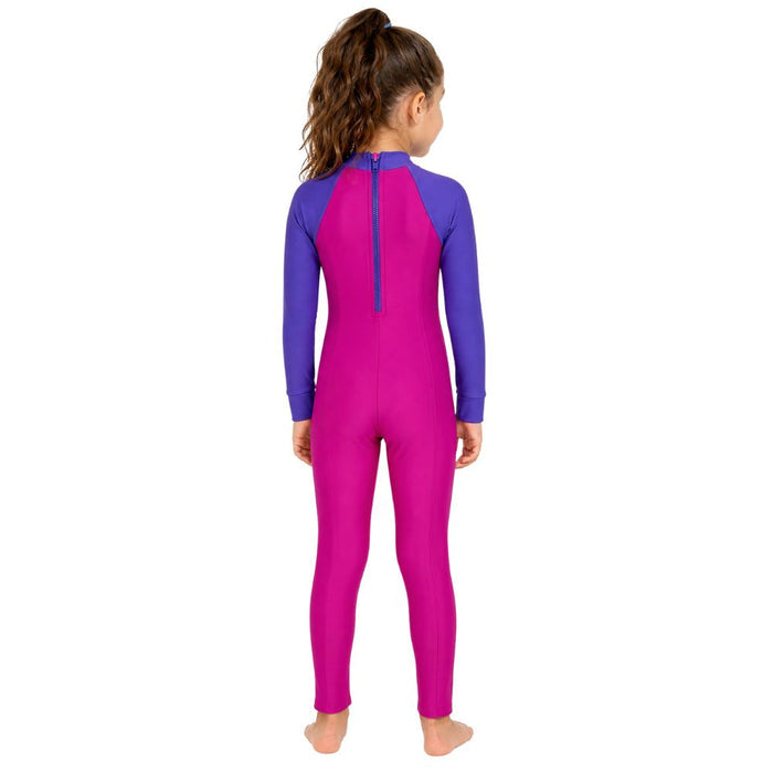 SPEEDO COLOR-BLOCK ALL IN ONE SUIT- TOTS GIRL-Swimwear-Speedo Malaysia-Speedo Malaysia Online