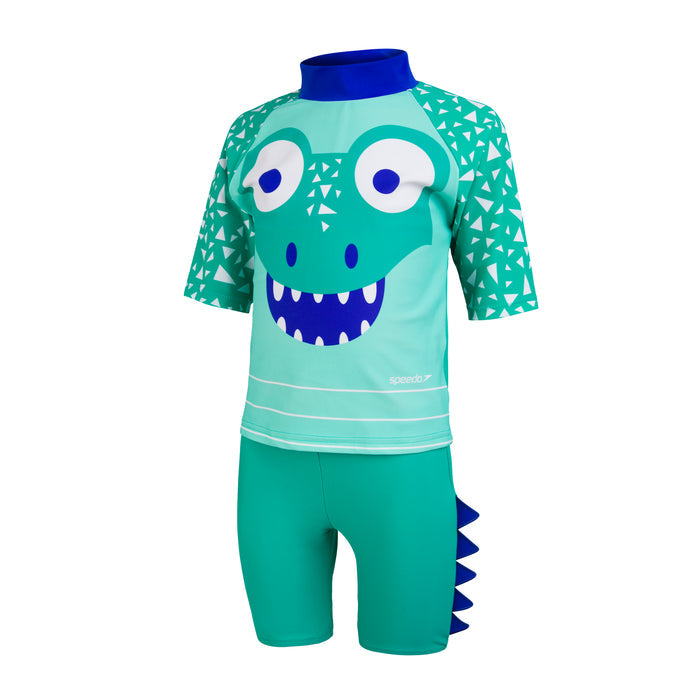 SPEEDO COREY CROC SWIM TOP & SHORT SET - TOTS BOY