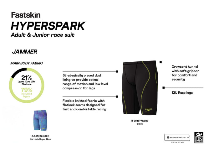 SPEEDO FASTSKIN HYPERSPARK PRINTED JAMMER-[custom.seasonyearcode]-Speedo Malaysia Online