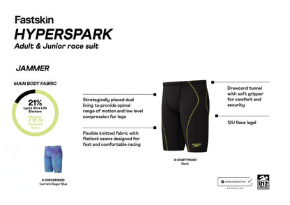 SPEEDO FASTSKIN HYPERSPARK PRINTED JAMMER-[custom.seasonyearcode]-Speedo Malaysia Online