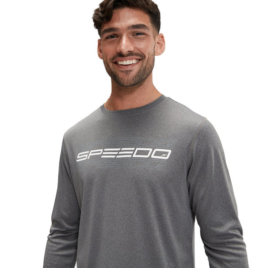 SPEEDO LONG SLEEVE GRAPHIC SWIM SHIRT (*top only)