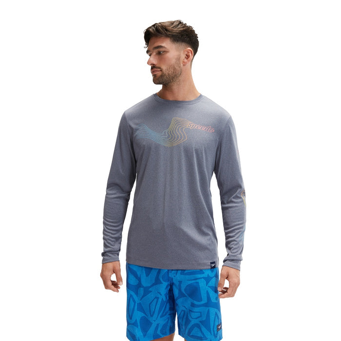 SPEEDO LONG SLEEVE GRAPHIC SWIM SHIRT (*top only)