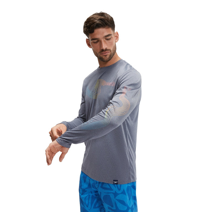 SPEEDO LONG SLEEVE GRAPHIC SWIM SHIRT (*top only)