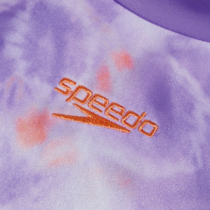 SPEEDO PRINTED LONG SLEEVE RASH TOP - JUNIOR FEMALE (*top only)